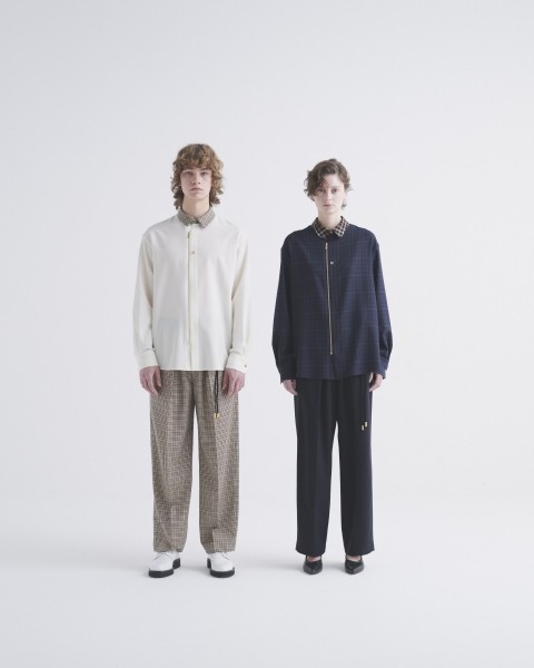 CULLNI for DAKS LONDON Front Zip Shirt