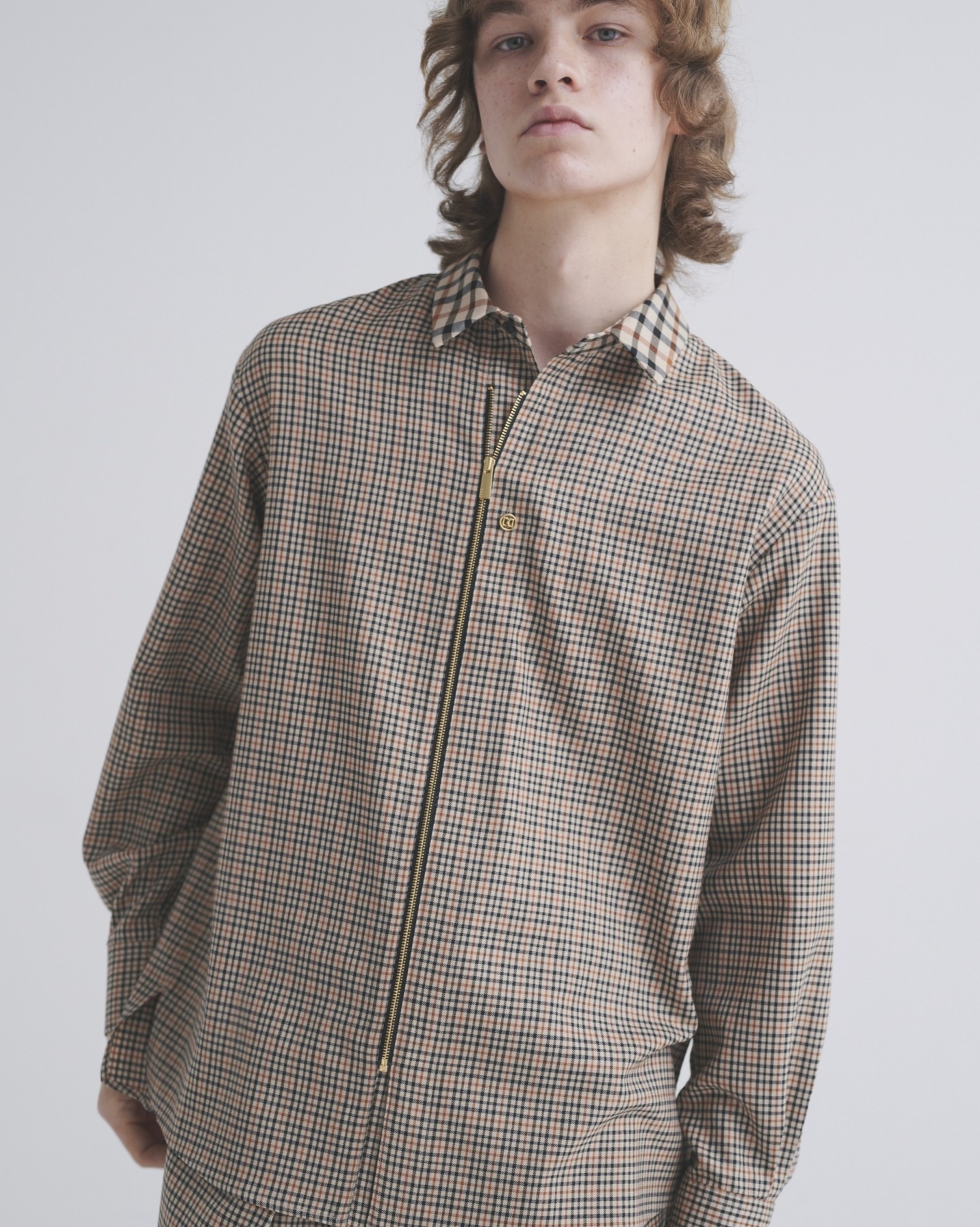 CULLNI for DAKS LONDON Front Zip Shirt