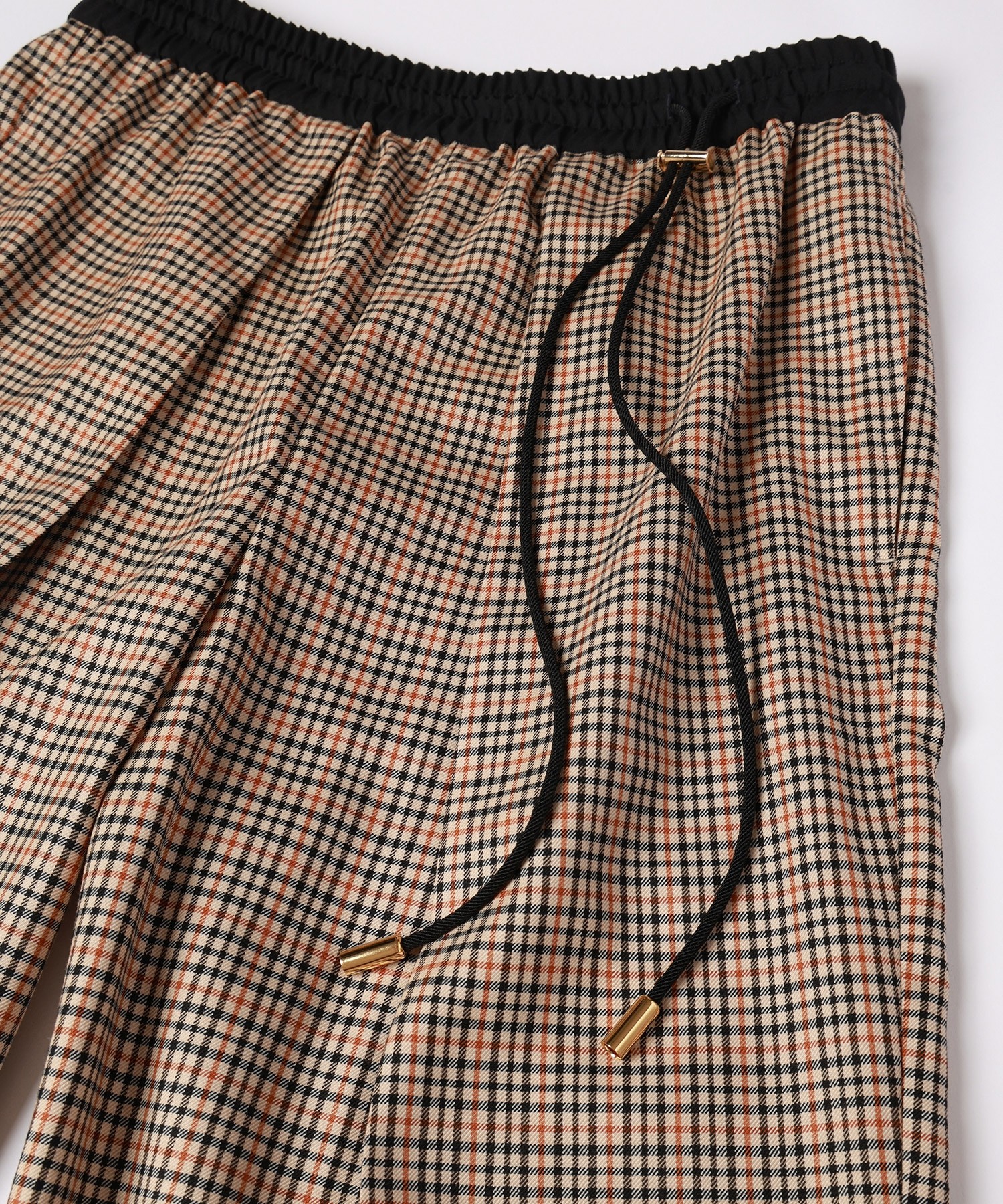 CULLNI for DAKS LONDON Tuck Drawstring Wide Pants