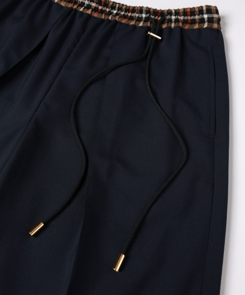 CULLNI for DAKS LONDON Tuck Drawstring Wide Pants