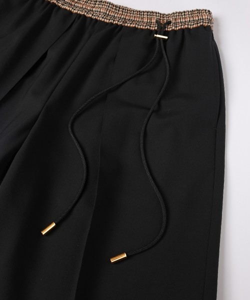 CULLNI for DAKS LONDON Tuck Drawstring Wide Pants