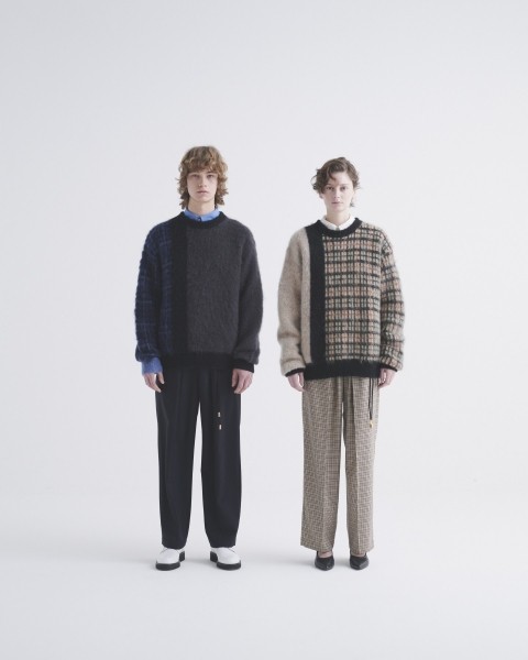 CULLNI for DAKS LONDON Tuck Drawstring Wide Pants