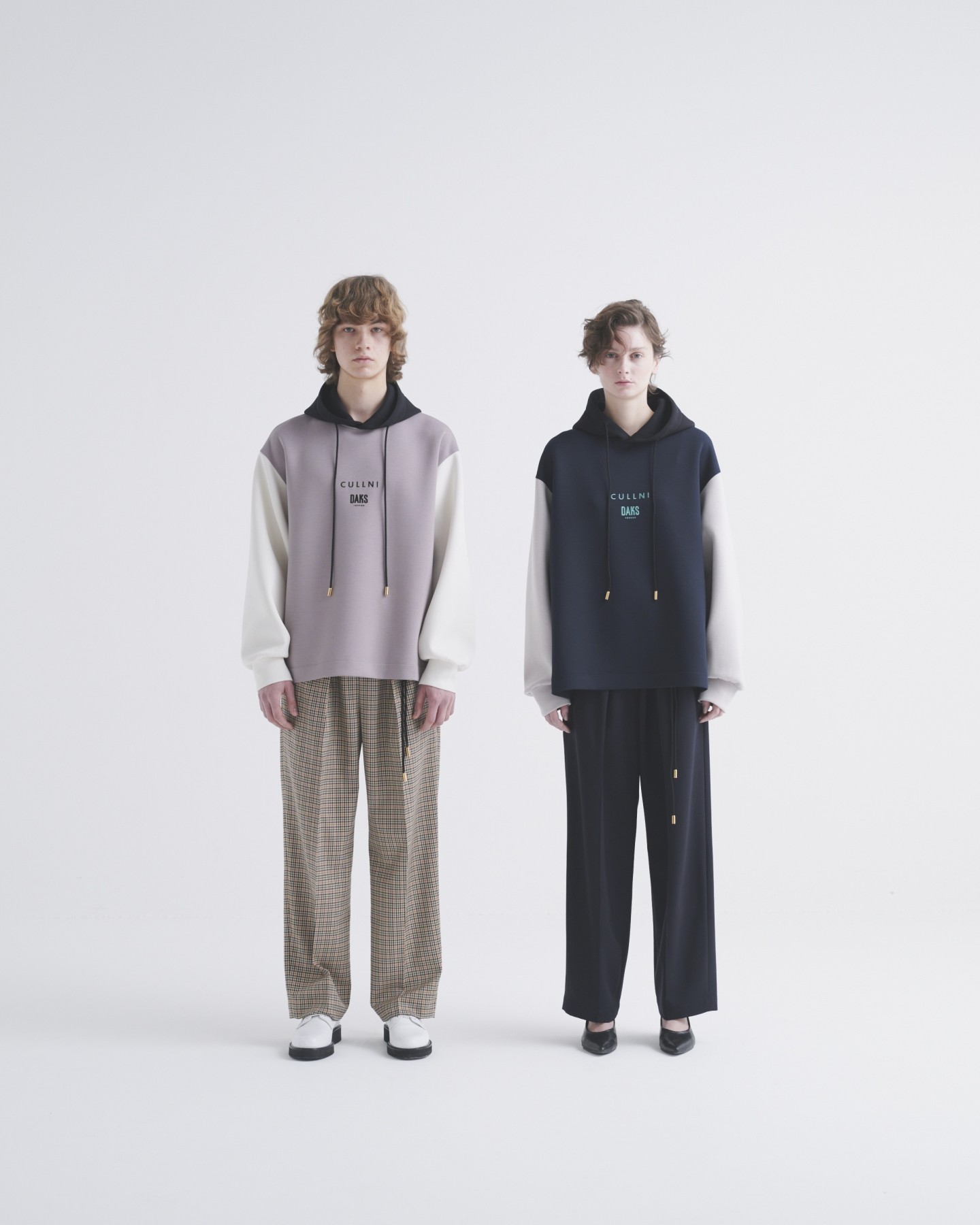 CULLNI for DAKS LONDON Tuck Drawstring Wide Pants