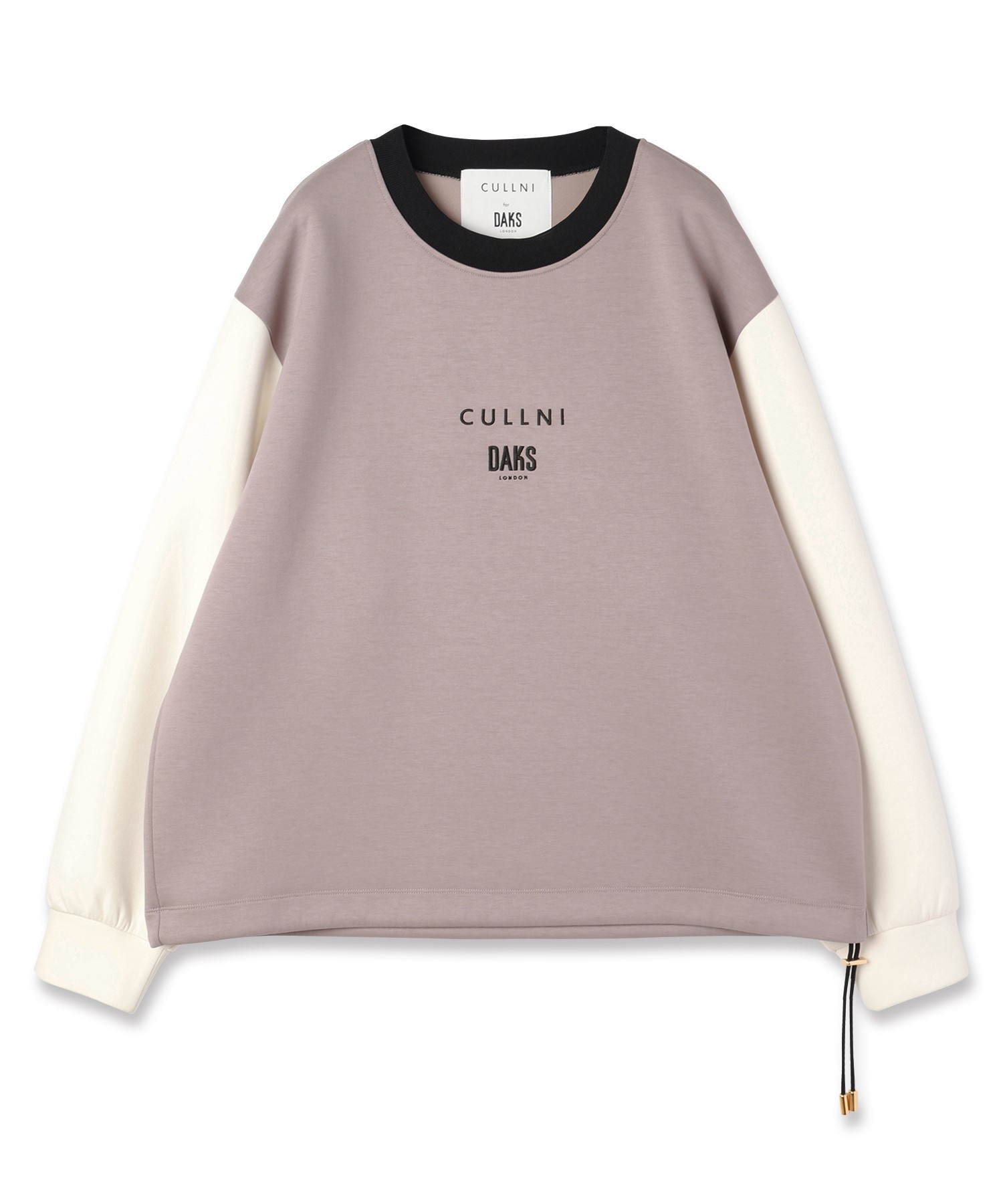 CULLNI for DAKS LONDON Drawstring Logo Embroidery Pullover