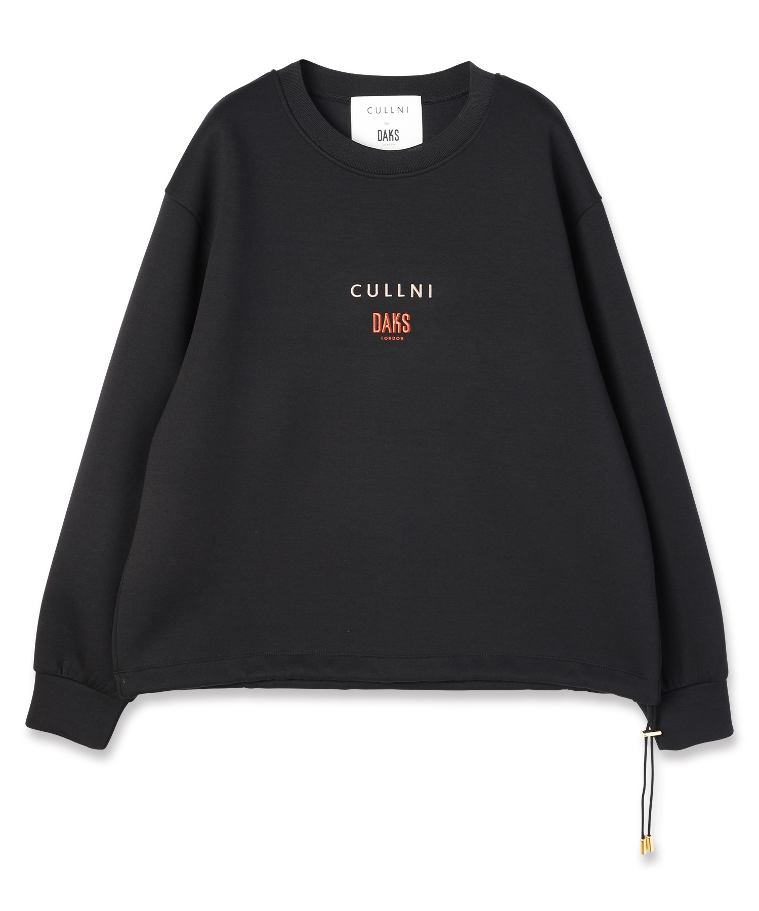 CULLNI for DAKS LONDON Drawstring Logo Embroidery Pullover