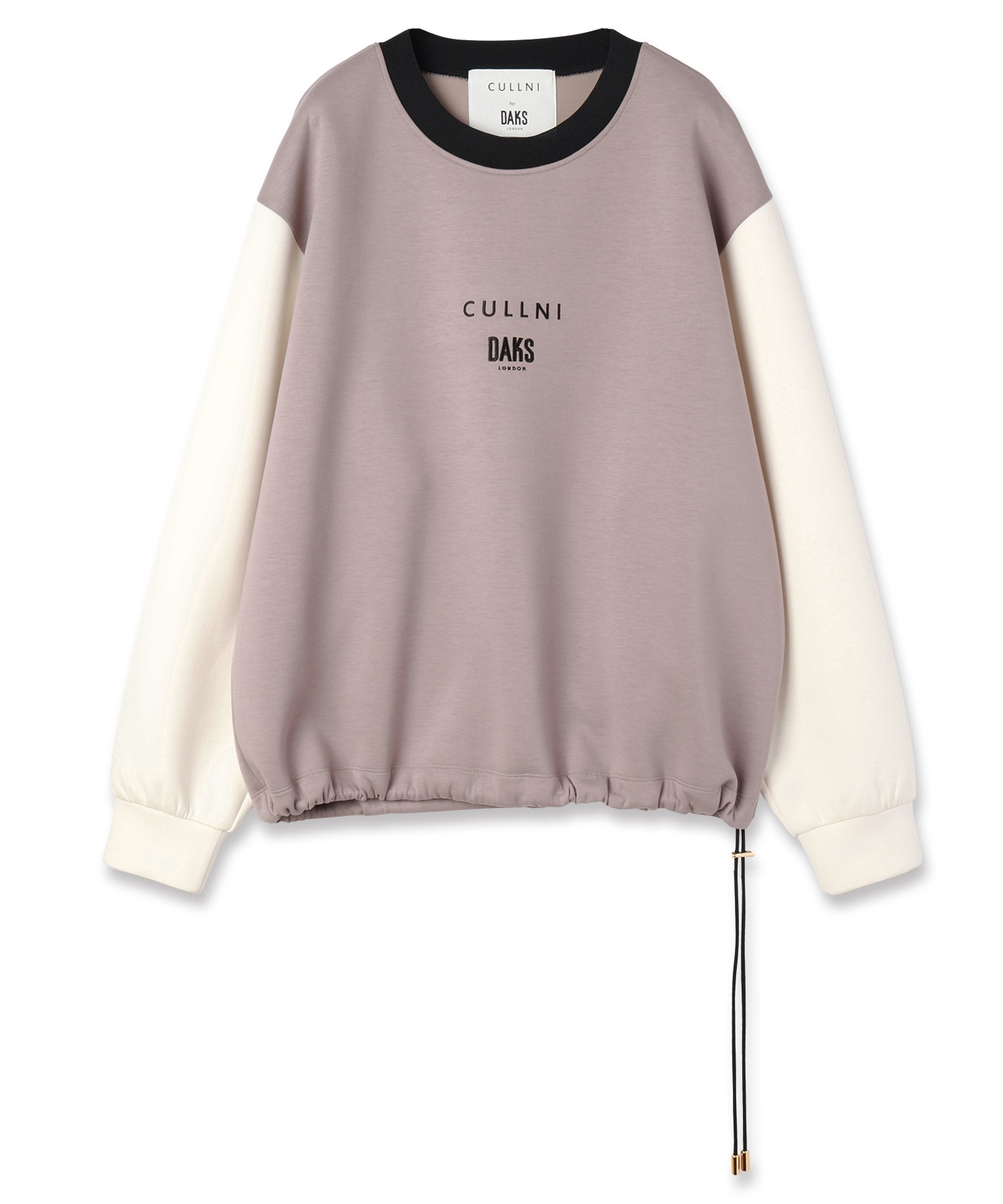 CULLNI for DAKS LONDON Drawstring Logo Embroidery Pullover