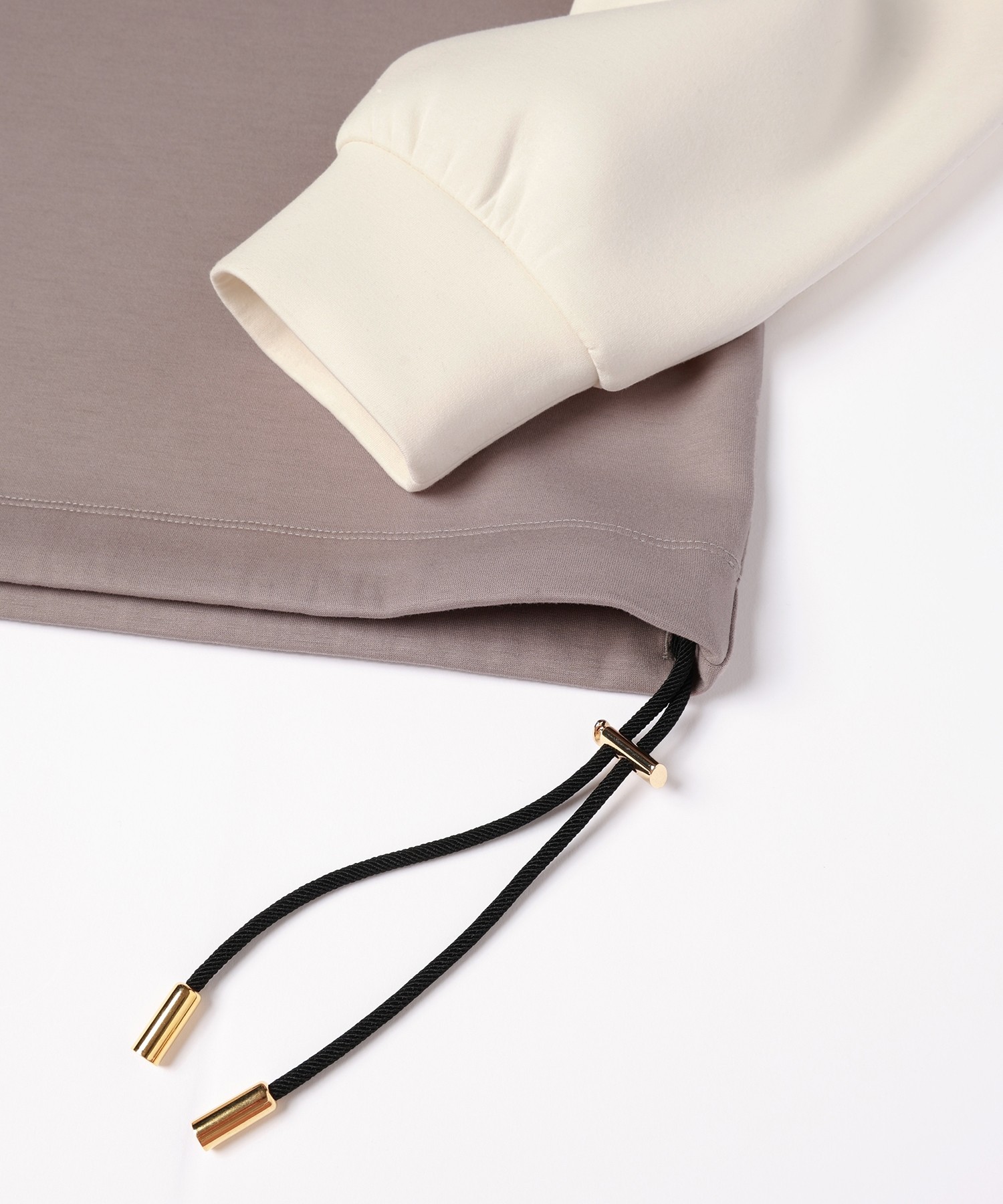 CULLNI for DAKS LONDON Drawstring Logo Embroidery Pullover