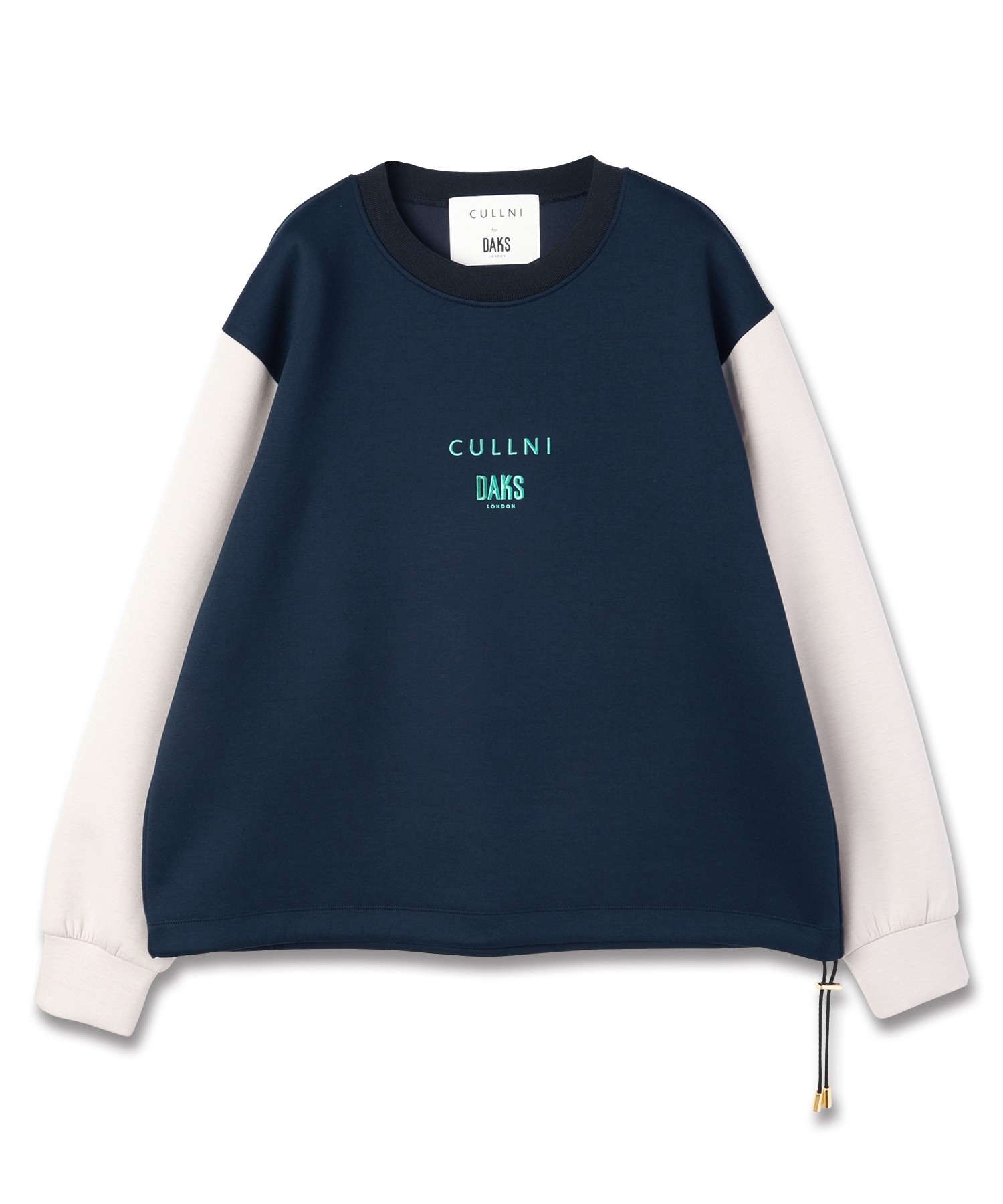 CULLNI for DAKS LONDON Drawstring Logo Embroidery Pullover