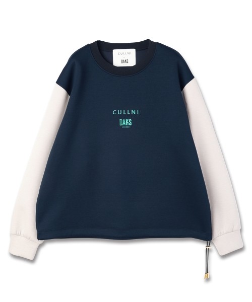 CULLNI for DAKS LONDON Drawstring Logo Embroidery Pullover