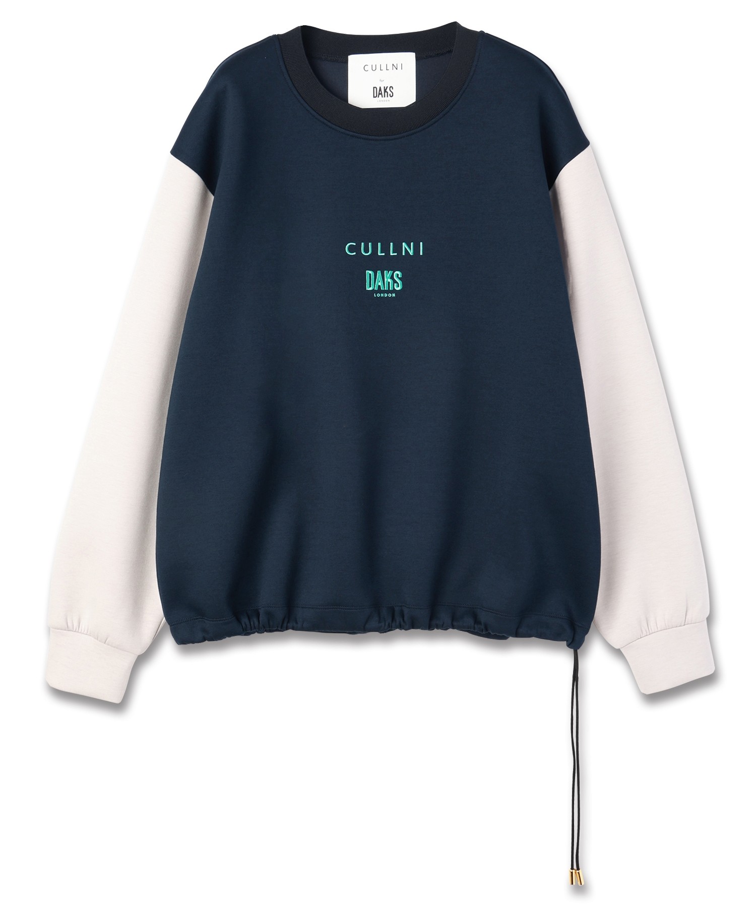CULLNI for DAKS LONDON Drawstring Logo Embroidery Pullover