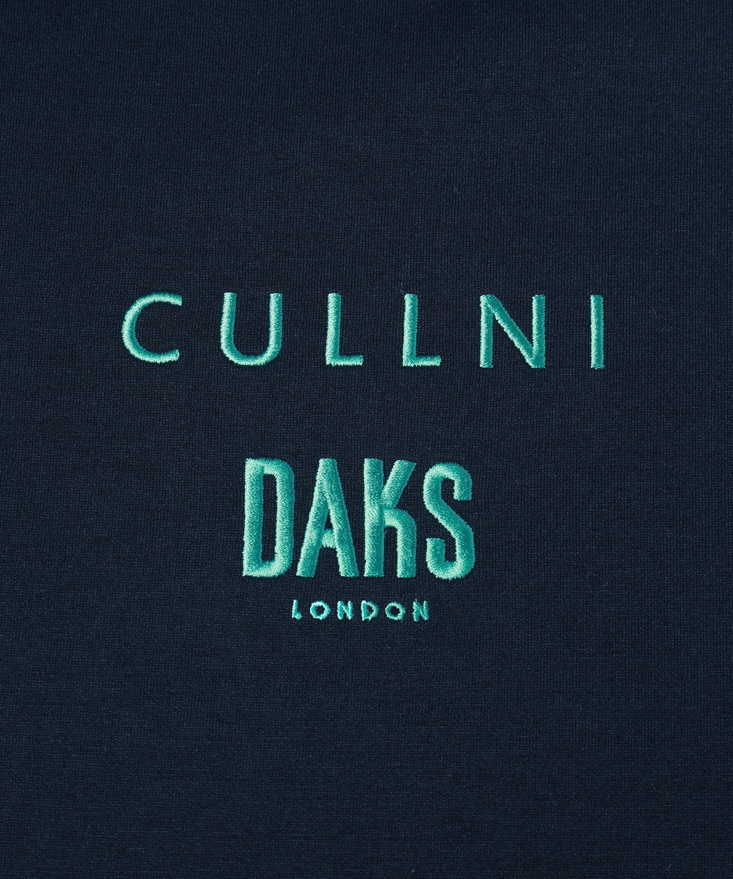 CULLNI for DAKS LONDON Drawstring Logo Embroidery Pullover