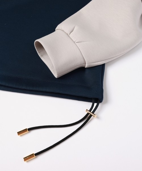 CULLNI for DAKS LONDON Drawstring Logo Embroidery Pullover