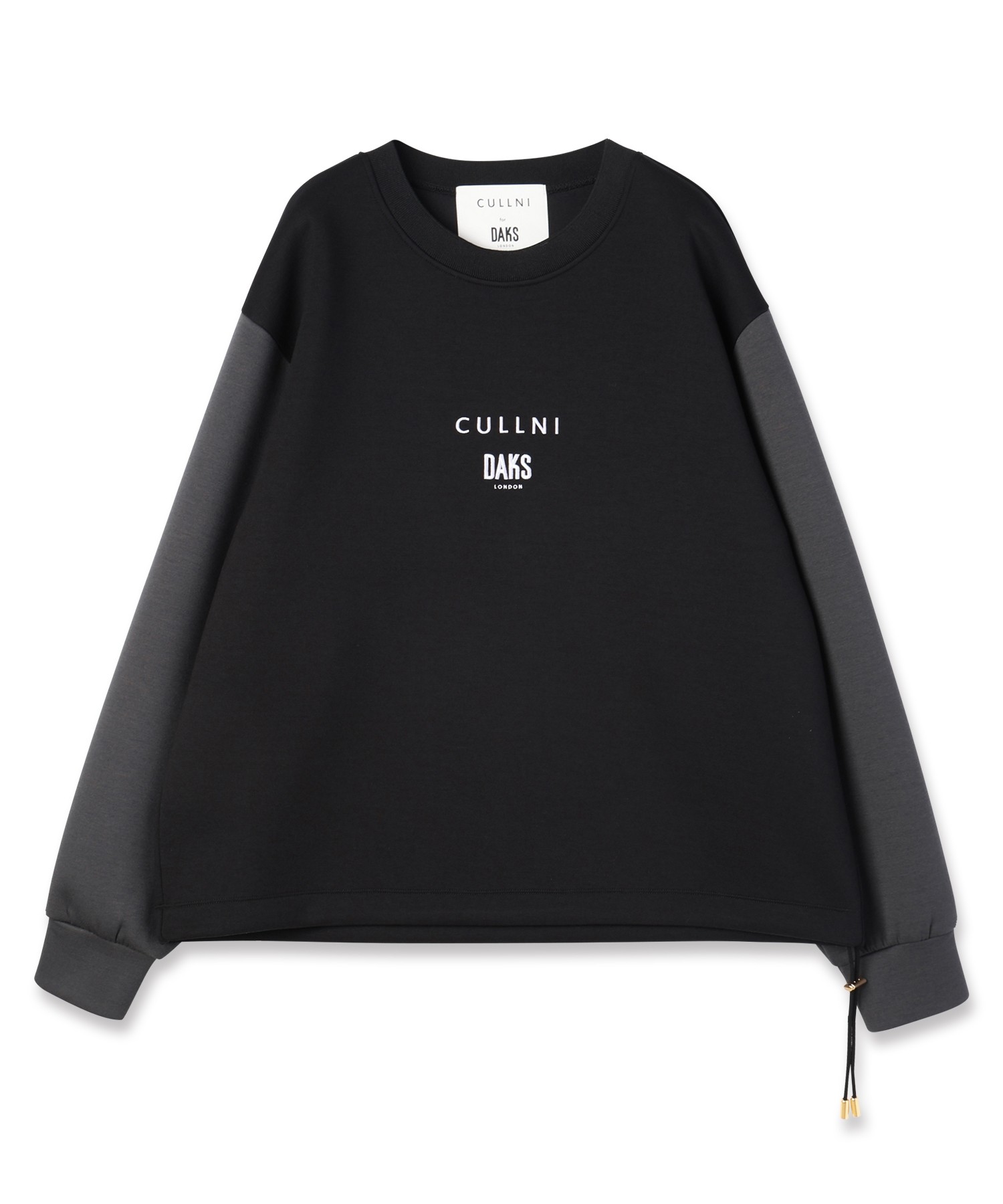 CULLNI for DAKS LONDON Drawstring Logo Embroidery Pullover