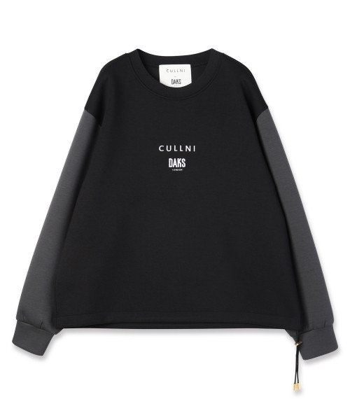 CULLNI for DAKS LONDON Drawstring Logo Embroidery Pullover