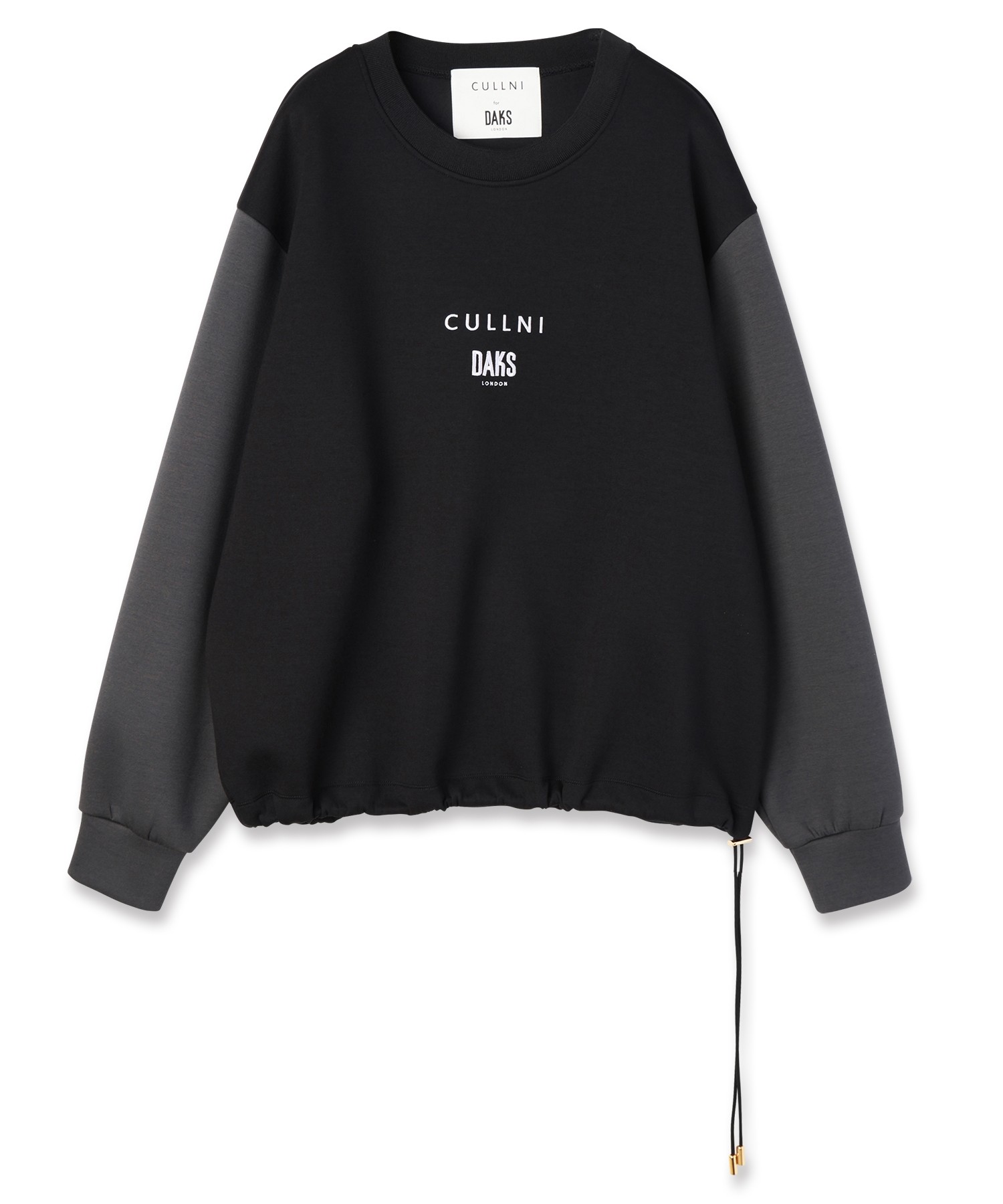 CULLNI for DAKS LONDON Drawstring Logo Embroidery Pullover