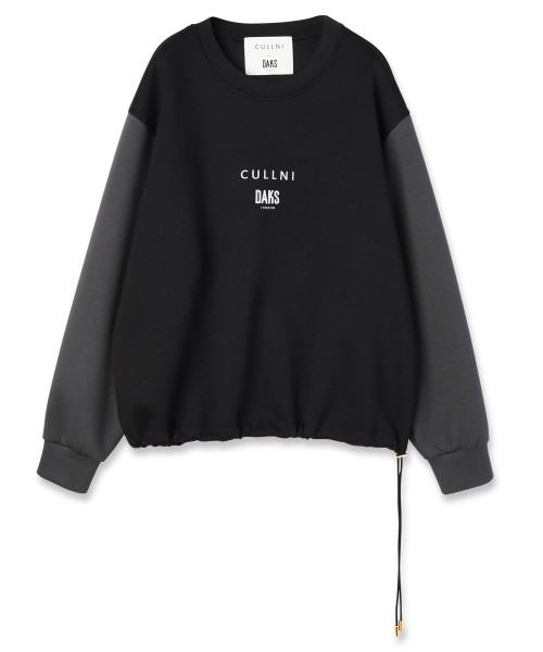 CULLNI for DAKS LONDON Drawstring Logo Embroidery Pullover