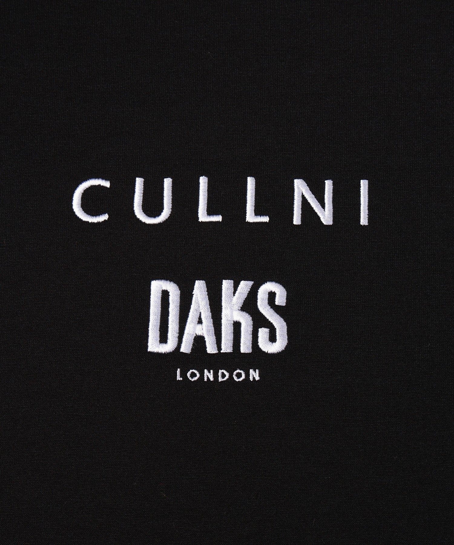 CULLNI for DAKS LONDON Drawstring Logo Embroidery Pullover