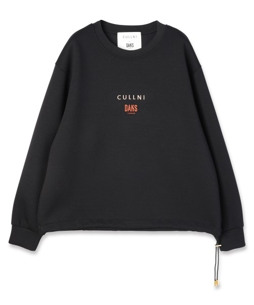 CULLNI for DAKS LONDON Drawstring Logo Embroidery Pullover