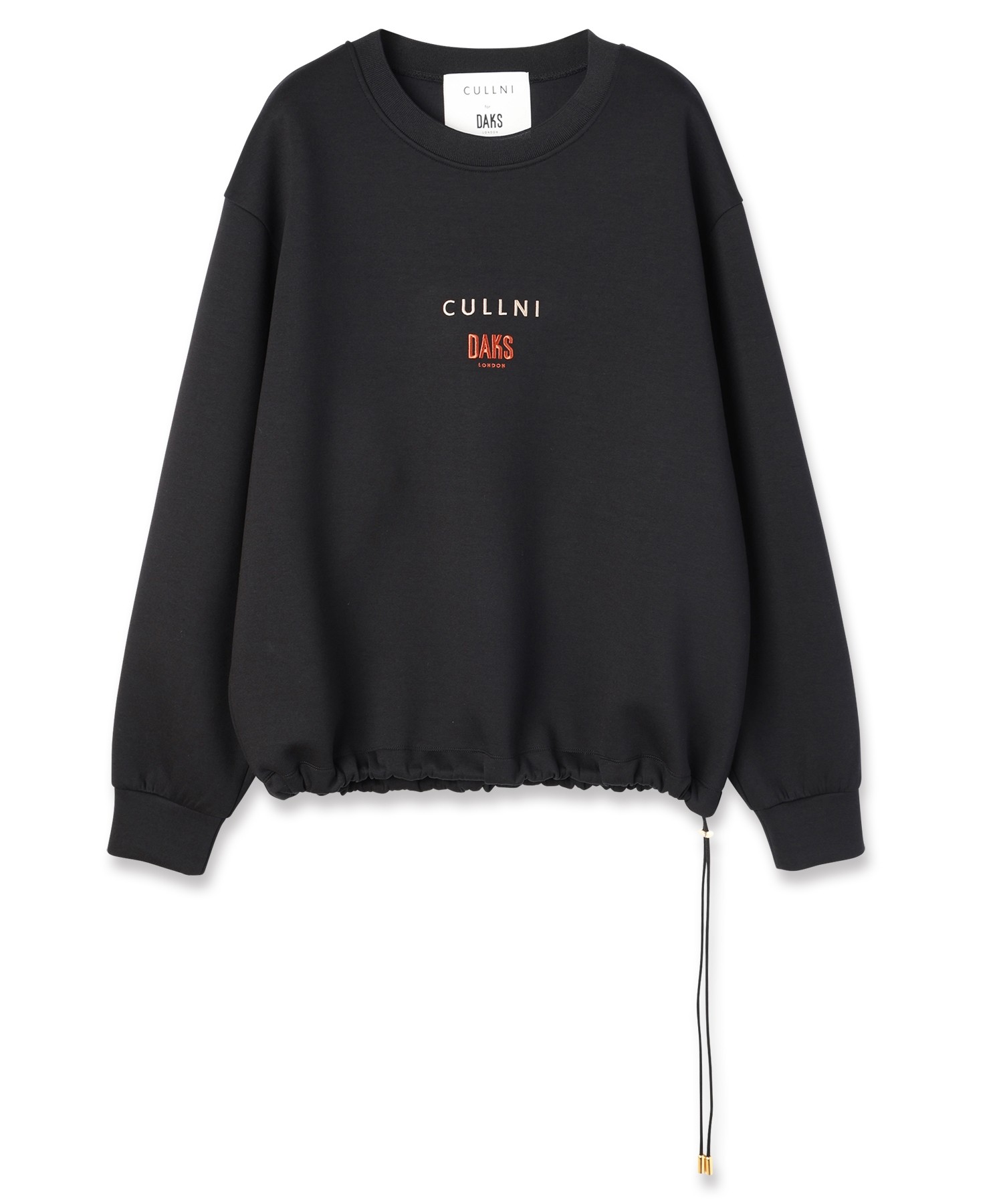 CULLNI for DAKS LONDON Drawstring Logo Embroidery Pullover