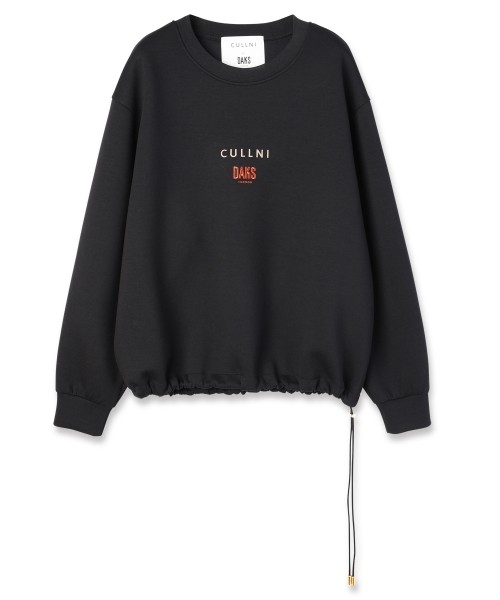 CULLNI for DAKS LONDON Drawstring Logo Embroidery Pullover