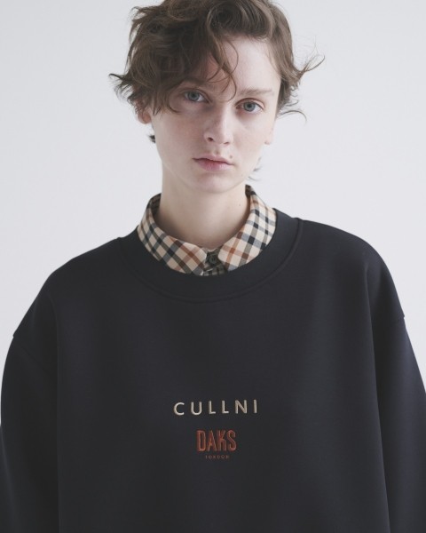 CULLNI for DAKS LONDON Drawstring Logo Embroidery Pullover