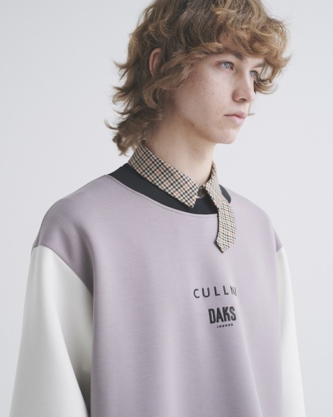 CULLNI for DAKS LONDON Drawstring Logo Embroidery Pullover