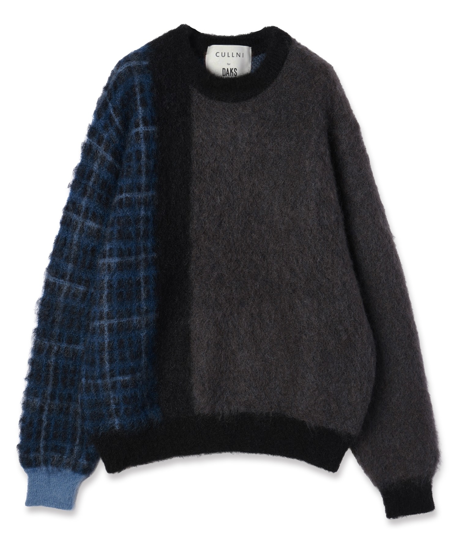 CULLNI for DAKS LONDON Asymmetrical Mohair Shaggy Pullover Knit