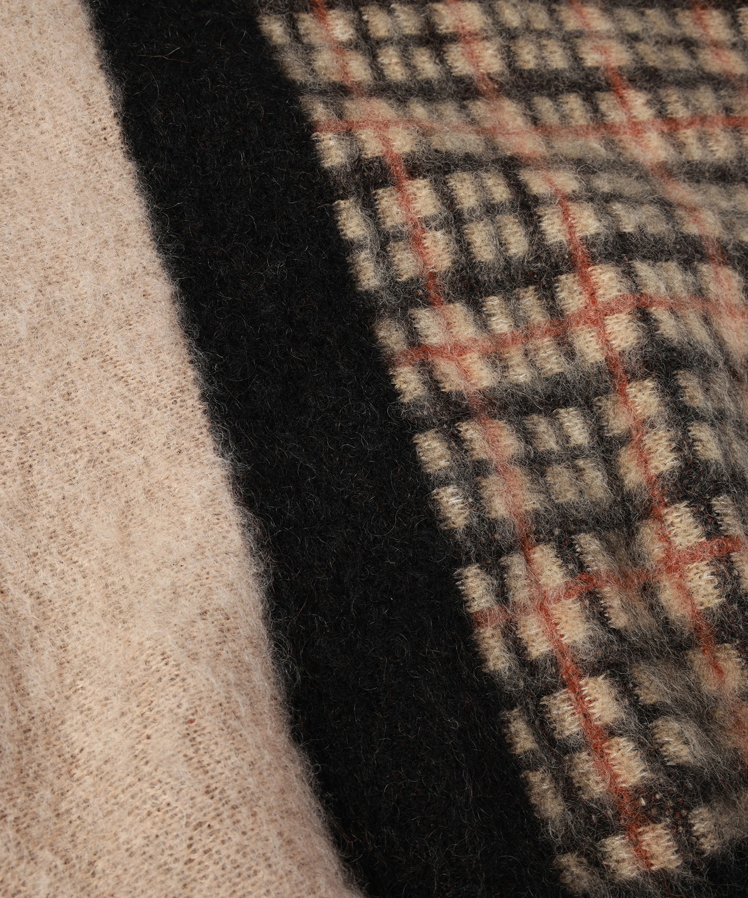 CULLNI for DAKS LONDON Asymmetrical Mohair Shaggy Pullover Knit