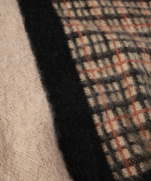 CULLNI for DAKS LONDON Asymmetrical Mohair Shaggy Pullover Knit