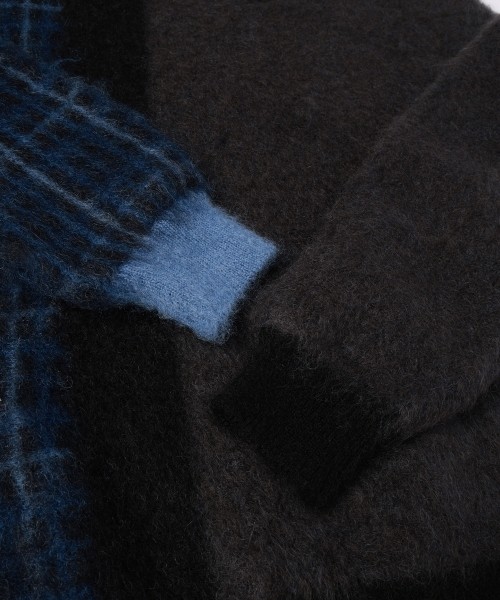 CULLNI for DAKS LONDON Asymmetrical Mohair Shaggy Pullover Knit