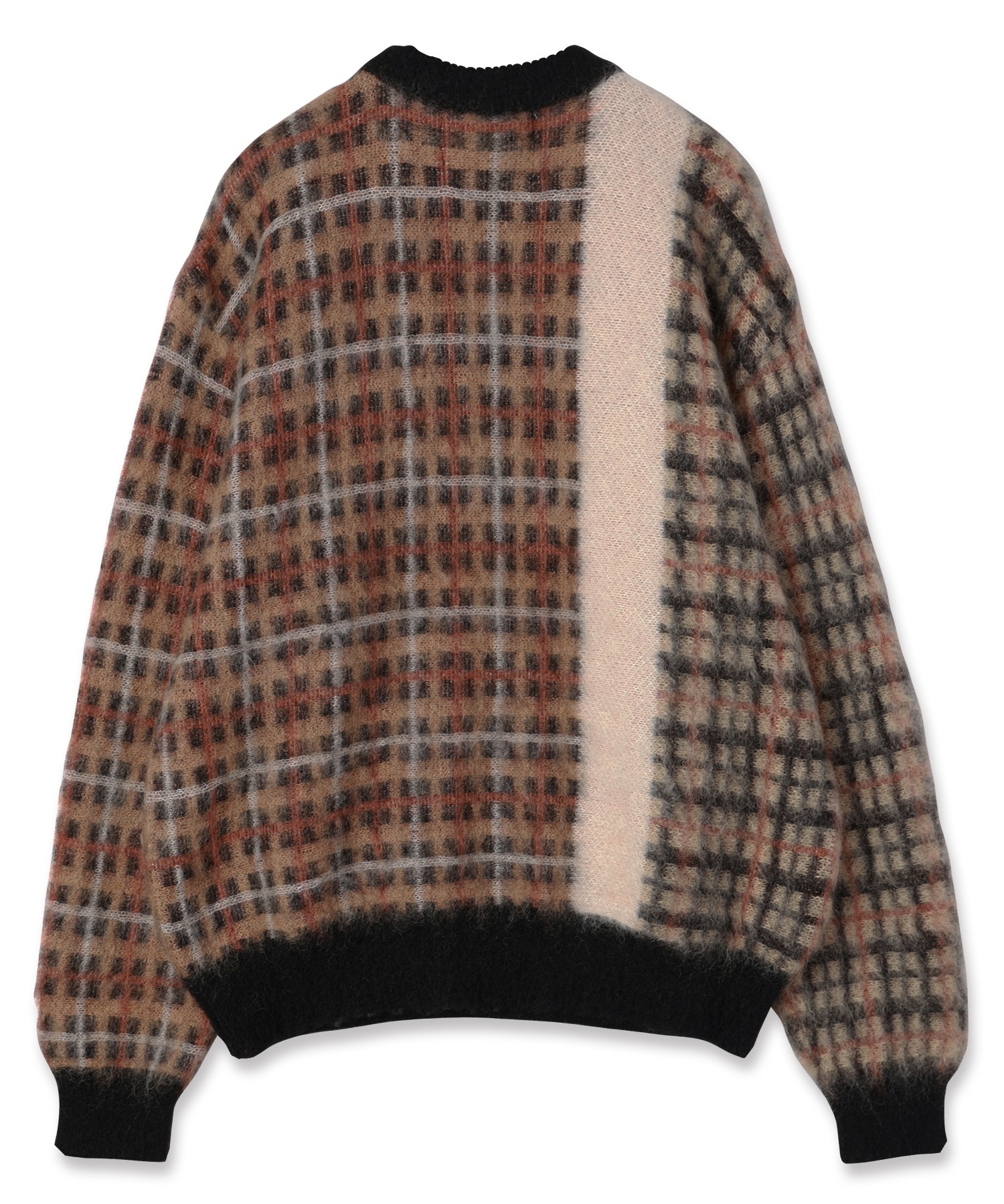 CULLNI for DAKS LONDON Asymmetrical Mohair Shaggy Pullover Knit