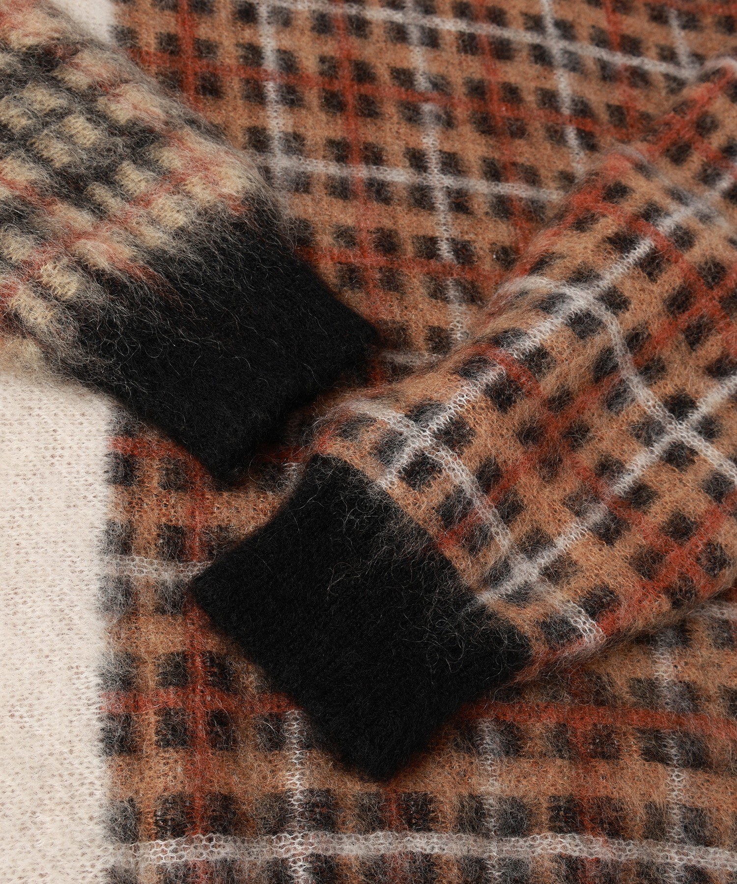 CULLNI for DAKS LONDON Asymmetrical Mohair Shaggy Pullover Knit