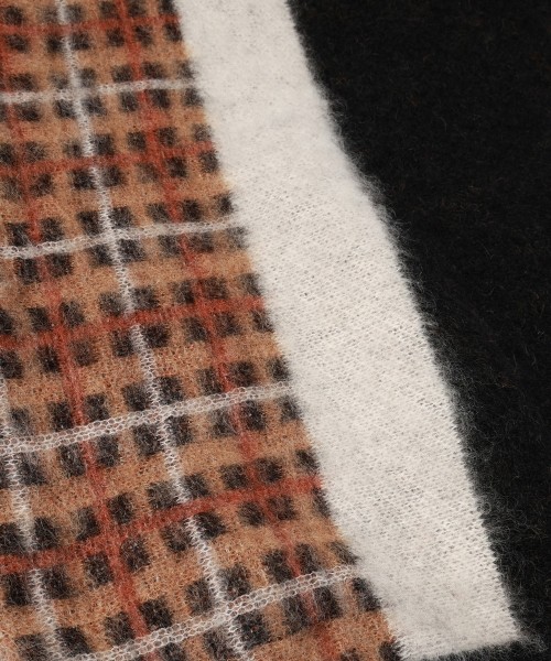 CULLNI for DAKS LONDON Asymmetrical Mohair Shaggy Pullover Knit