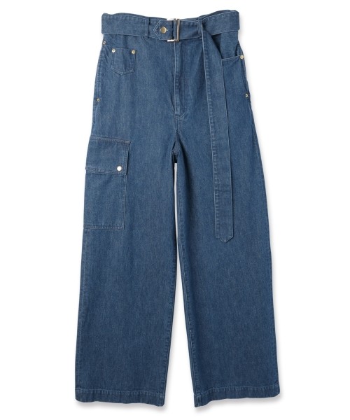 CULLNI ONLINE STORE / Cargo Extra Wide Denim Pants with Long