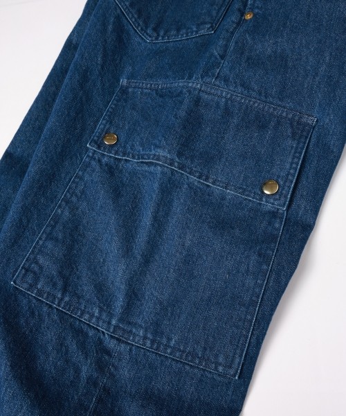 Cargo Extra Wide Denim Pants with Long Belt