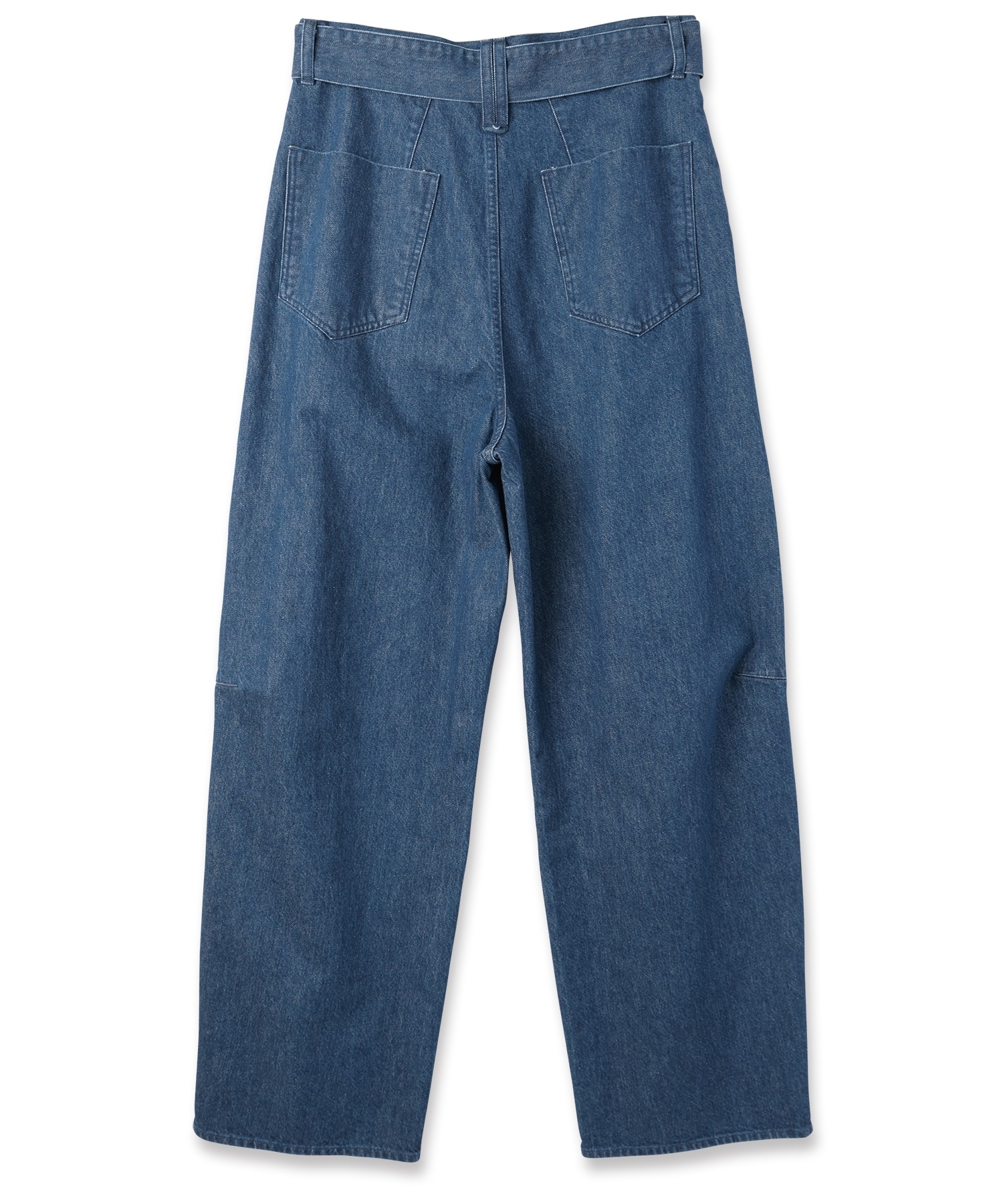 Barrel 1Tuck Wide Denim Pants with Long Belt
