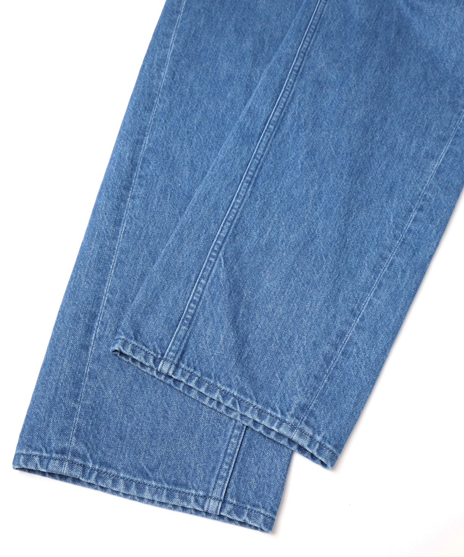 Asymmetrical Pocket Straight Denim Pant