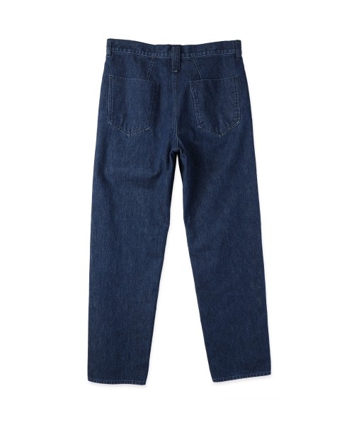Asymmetrical Pocket Straight Denim Pant