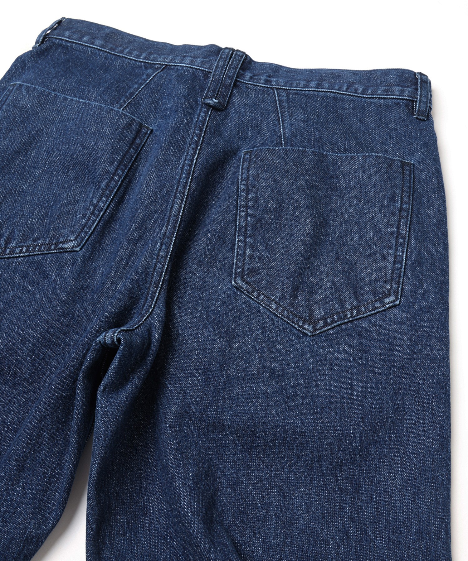 Asymmetrical Pocket Straight Denim Pant