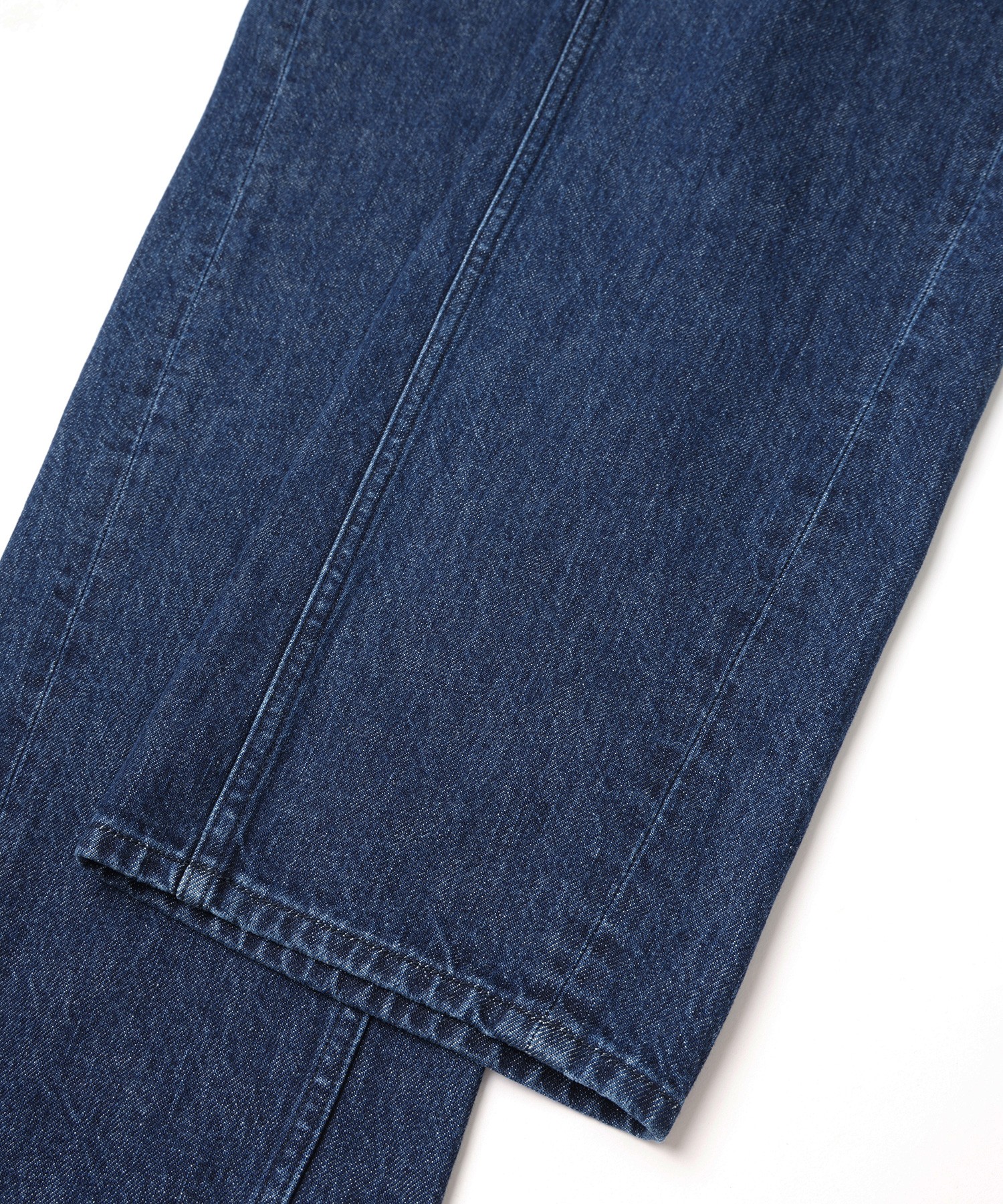 Asymmetrical Pocket Straight Denim Pant