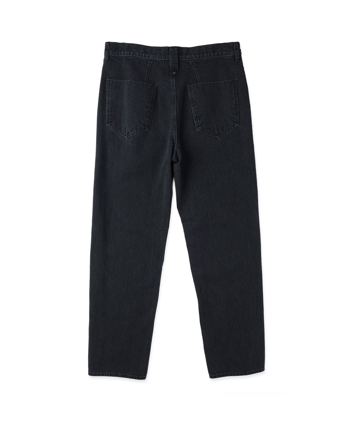 Asymmetrical Pocket Straight Denim Pant