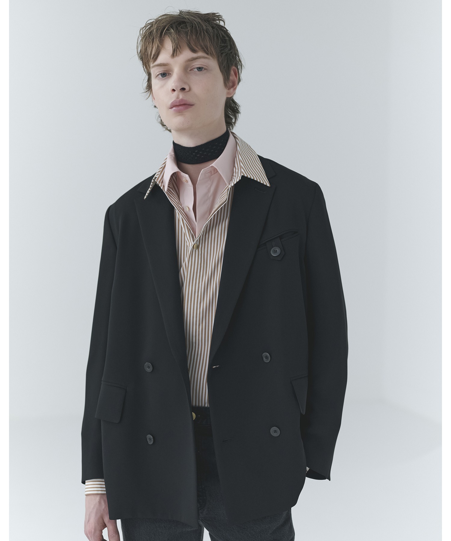 Asymmetrical Pocket Straight Denim Pant