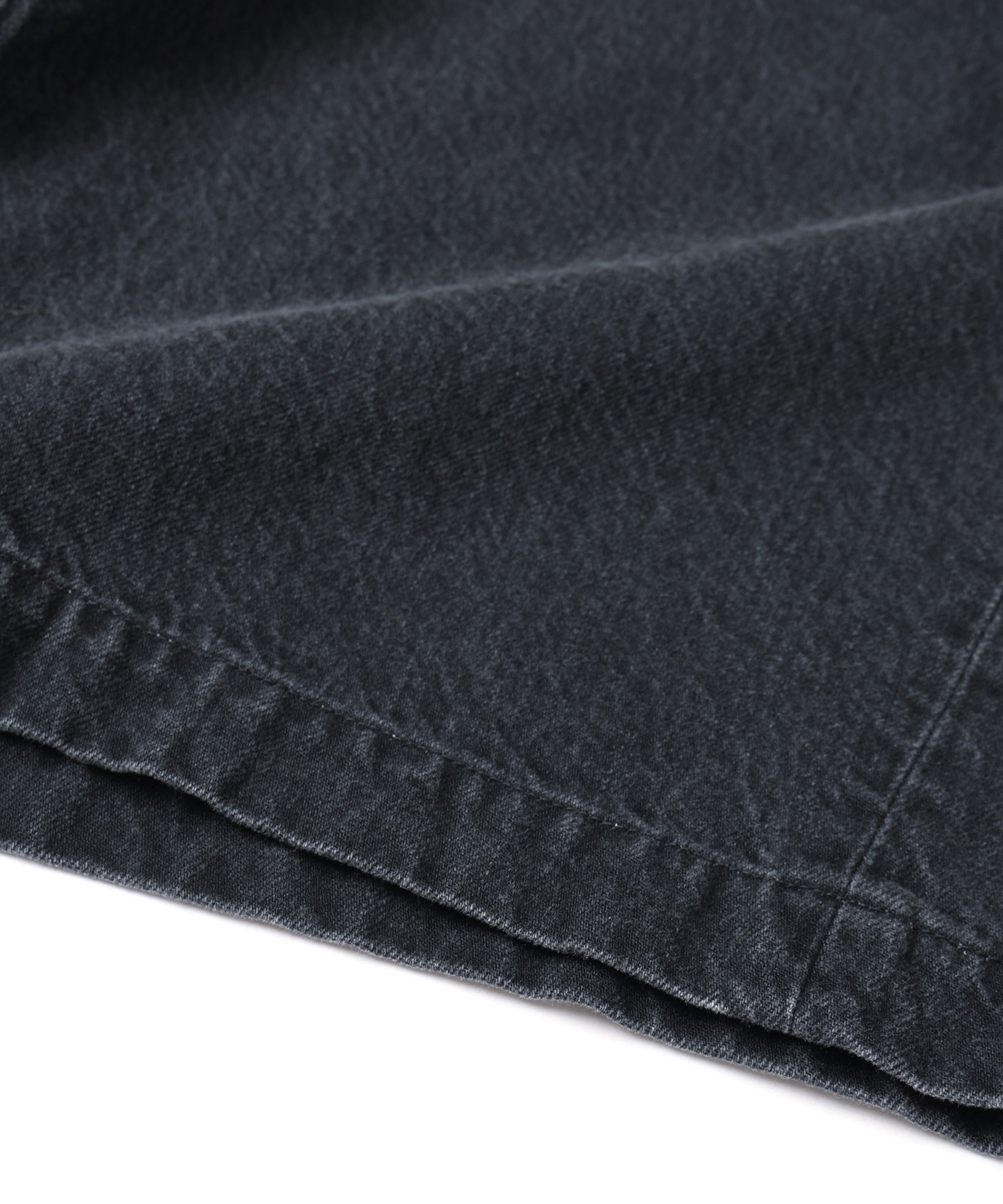 Asymmetrical Pocket Denim Half Pant