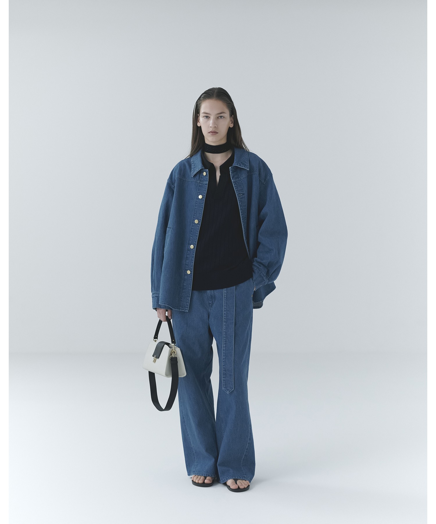 Front Fly Denim Minimum Jacket