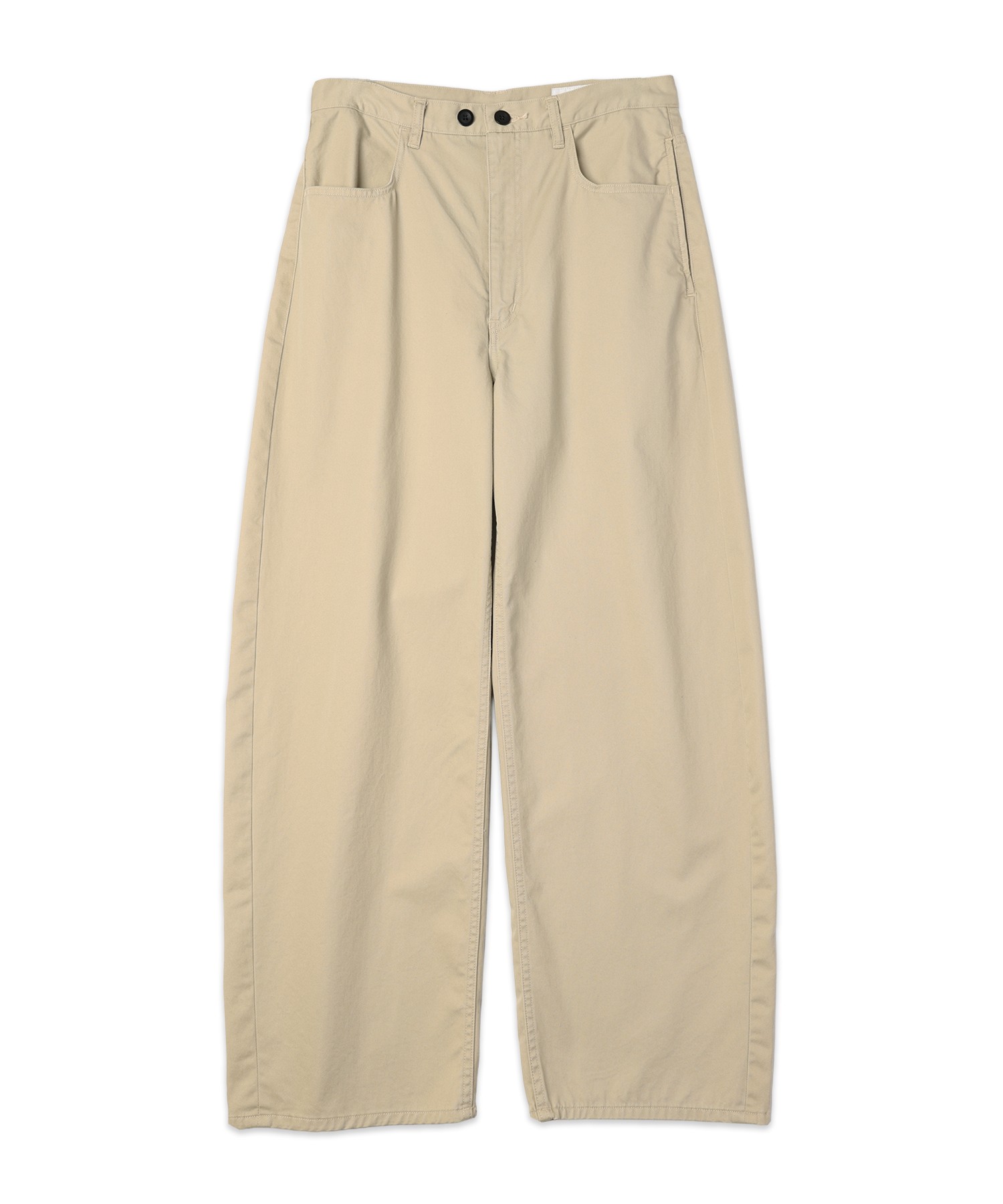 Frosted Wash Chino Wide Curve Pants