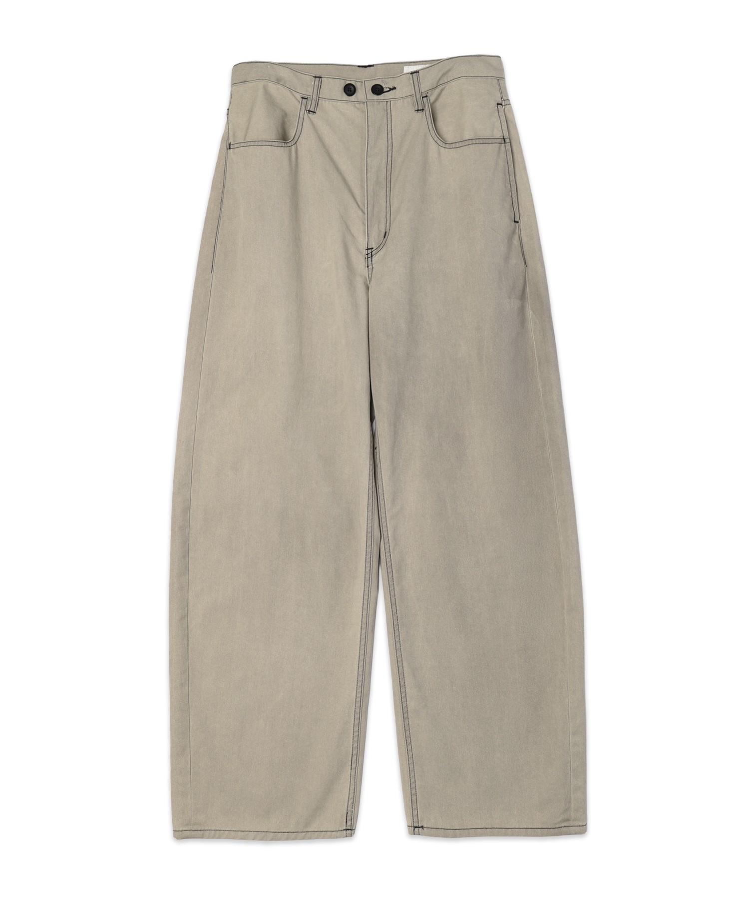 Frosted Wash Chino Wide Curve Pants