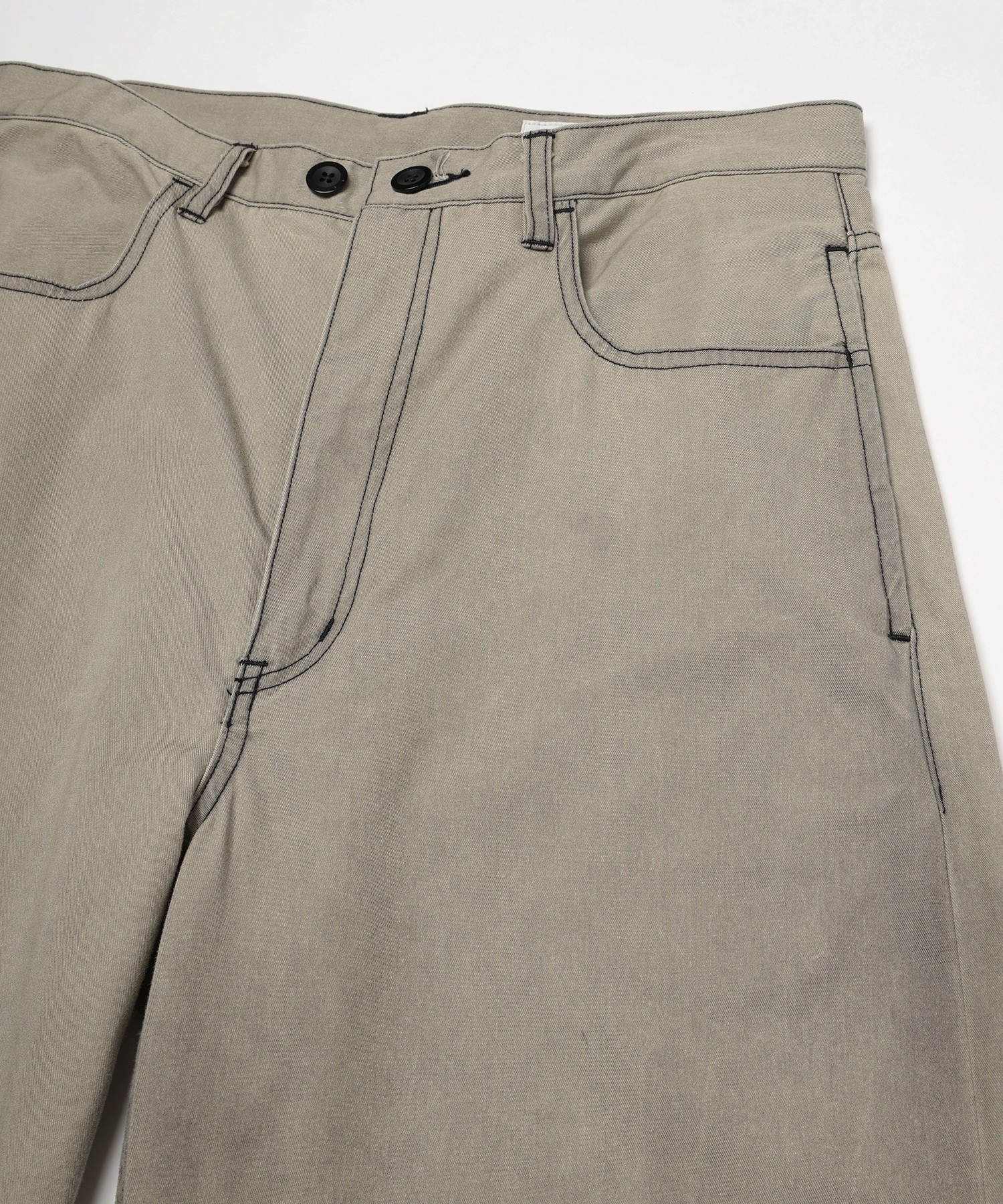 Frosted Wash Chino Wide Curve Pants