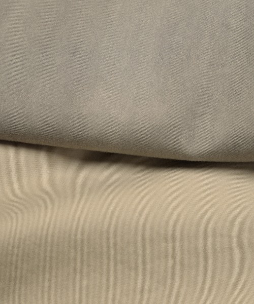 Frosted Wash Waist & Hem Tuck Chino Wide Pants