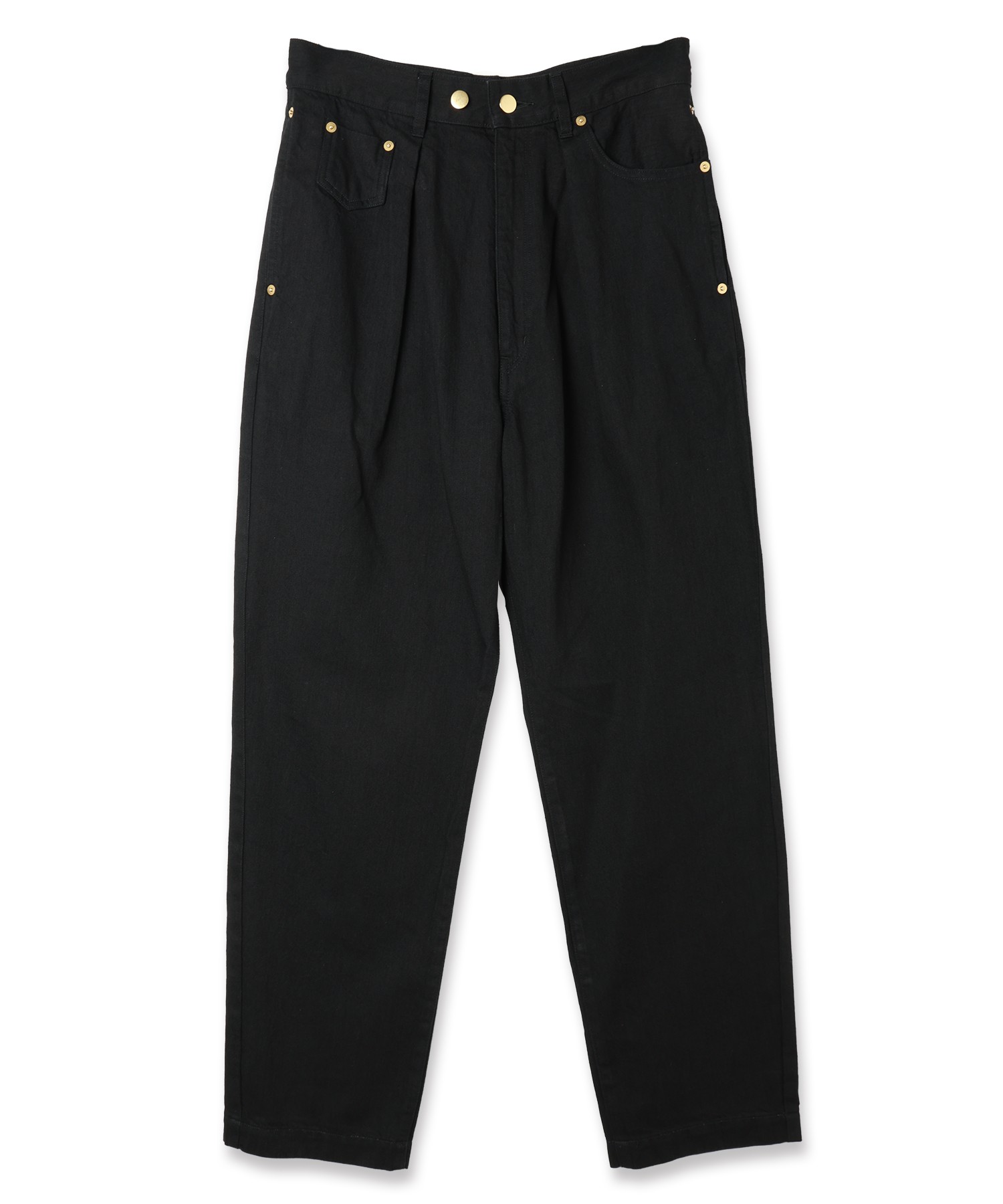 1TUCK ASYMMETRY POCKET PANTS