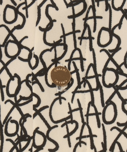 CHAOS Pattern Asymmetrical Layered Shirt